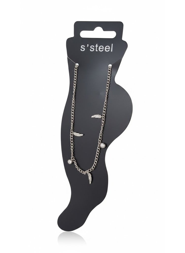 1 piece elegant feather anklet a delicate touch for every step. - Image 4